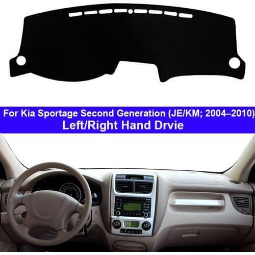 Car Dashboard Cover Dash Mat Carpet For Kia Sportage 2nd Gen JE KM 2004 – 2010 LHD RHD Auto Dashmat 2005 2006 2007 2008 2009
