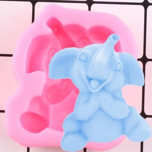 Elephant Silicone Mold Candle Soap Resin Clay Molds Chocolate Fondant Cake Decorating Tools Candy Making Moulds
