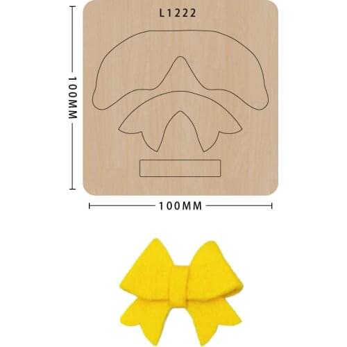 Bowknot knife mold molds,bow-shaped cutting molds, new die-cutting wooden molds,suitable for big shot machines