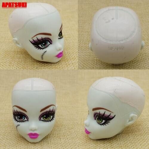 Soft Plastic Doll Head For Monster High Doll Head for 1/6 BJD Monster Doll Demon Head Without Hair Dollhouse Accessories Kid Toy