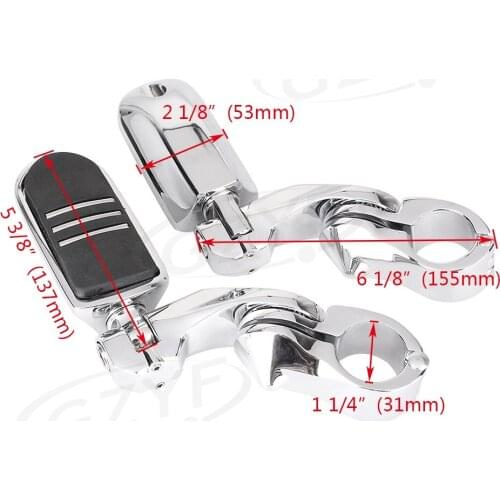 GZYF For Harley Davidson Short Angled Highway Streamliner Bar Foot Pegs Mount Motorbike Parts Accessories CNC Aluminum