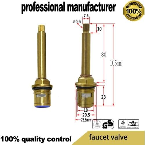 Faucet tap valve 105mm long water tap parts at good price and fast delivery