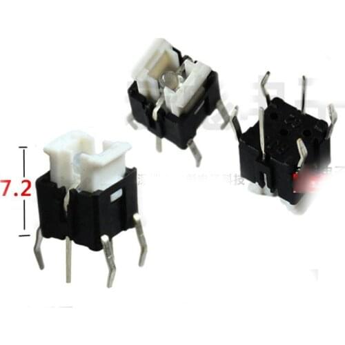 20PCS/Lot 6*6*7mm Square Light Tact switch Push Button with Blue Light 6*6