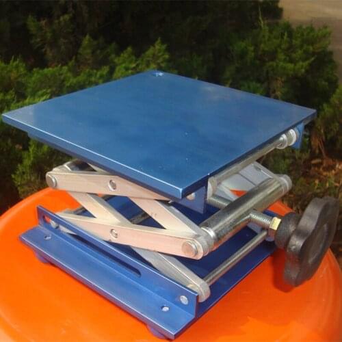 Laboratory lifting platform Manual aluminum oxide lifting platform Lifting platform 150*150*270 lifting table