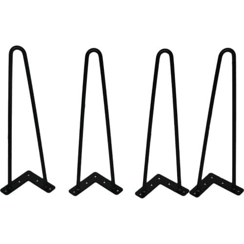 4Pcs 4-28inch Metal hairpin table Desk leg solid iron wire support leg for Sofa cabinet Chairs DIY Handcrafts Furniture hardware