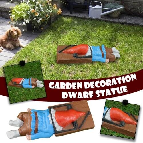 Outdoor Zombie Gnome Ornaments Craft Figurine Fairy Miniature Craft Dwarf Garden Home Statue Ornaments Decor #40