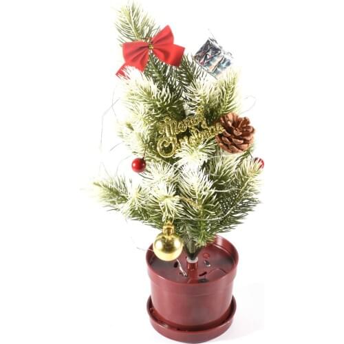 New Water Activates Christmas Tree LED String Lights Xmas Home Decoration Festival Party Desktop Ornaments Decor 8 Flash Modes