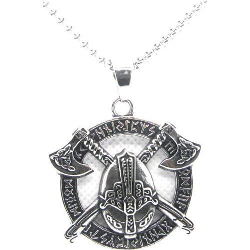 Support Dropship Latest design Double axes Pendant 316L Stainless Steel Fashion Jewelry cool mask Pendant