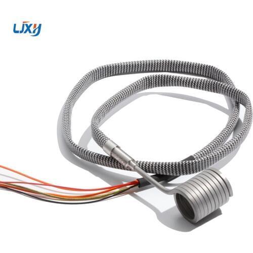 LJXH 19mm Spiral Hot Runner Coil Band Heaters with K Thermocouple , 25mm 30mm 35mm 40mm 50mm, 3x3 Cross Section