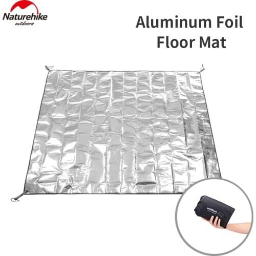 Naturehike Outdoor Picnic Mat Waterproof PE Aluminum Foil Tent Mat 3 Sizes Folding Beach Floor Mattress Camping Small Sun Shelte