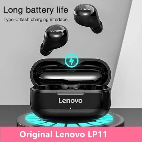 Original Lenovo LP11 TWS Bluetooth Earphones Ture Wireless Bluetooth 5.0 ENC Noise Reduction HD Call Long Battery Life Headsets