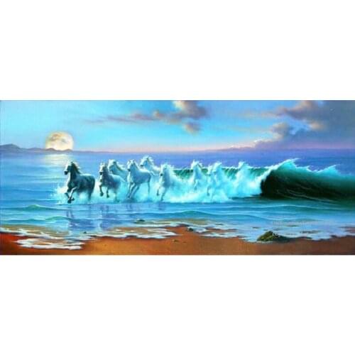 YIKEE diamond mosaic paintings horse 5d diy Diamond Embroidery Rhinestone Mosaic Painting Home Decor k940