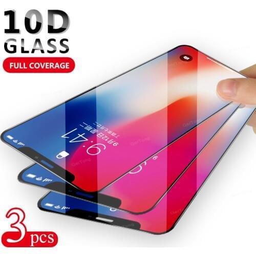 3PCS Tempered Glass For iPhone 11 12 Pro Max 10 X XR XS Max SE 2020 Full Cover Screen Protector For iPhone 6S 6 7 8 Plus Glass