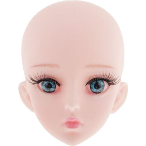 Female Doll Head Sculpt for 1/3 OB Doll Body Parts Repair DIY Accessory