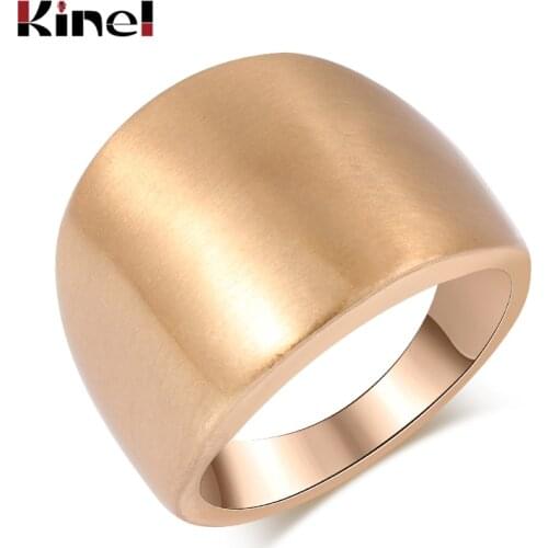 Kinel Hot 2021 Fashion Gold Natural Style Ring For Women Punk Rock Heavy Metal Party Rings Vintage Jewelry Halloween Gift