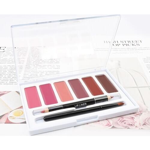 10 Piece Moisturizing Lip Gloss Lip Balm Lip Liner Lip Brush Makeup Set Private Label