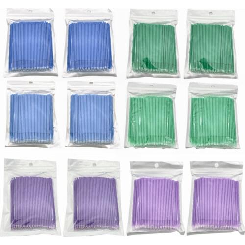 1200PCS Dental Disposable Micro Applicator Brush Bendable 1.2/1.5/2.0