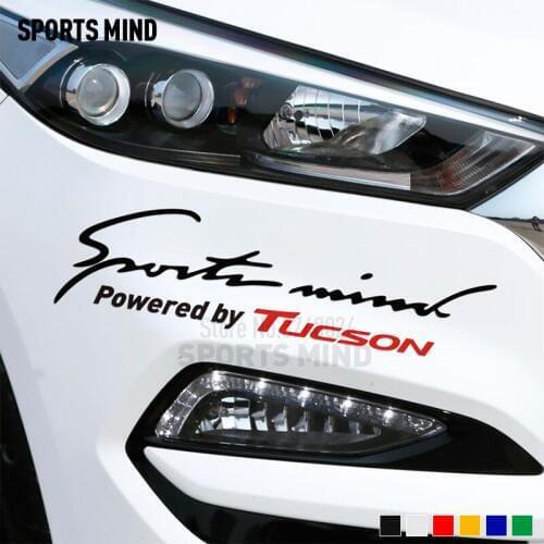 2 Pieces Customizable Sports Car Covers Automobiles Car Sticker Decal Car Styling For Hyundai Tucson Sticker For Car Accessories