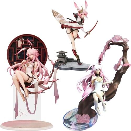 26-31cm Honkai Impact 3 Sakura Yae Action Figure Sexy Girls YAE SAKURA CHINESE DRESS VER. Flame Sakitama PVC Figures Model Toys