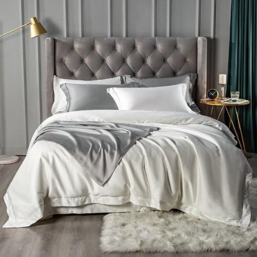 4/6Pcs Duvet Cover Luxury Premium Quality Bedding Set Bed Sheet Pillowcases Egyptian Cotton Long Staple Silky Soft Breathable