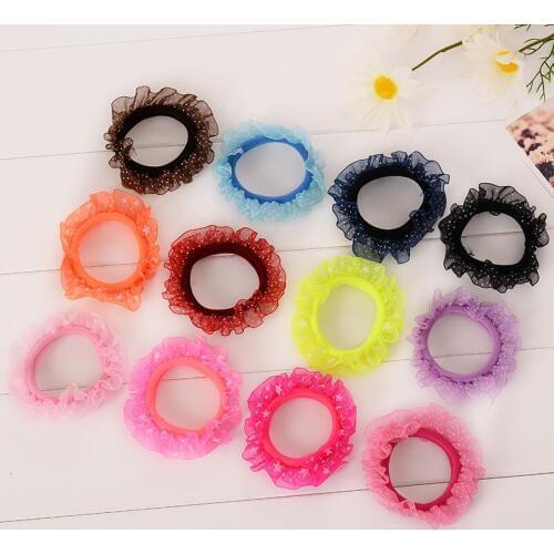 6 Pcs / Lot Girl Headdress Clothing Accessories High Elastic Rubber Band Woman Hair with Headwear