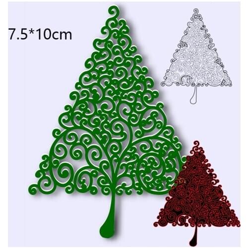 75*100mm Hollow Tree New Cutting DIES Stencil DIY Scrapbook Embossing Card Craft Template Paper CPhoto Album