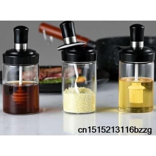 10PCS 250ml Seasoning Bottle Durable Pepper Salt Sauce Condiments Container Spice Ketchup Bottle Kitchen Seasoning Storage Tool