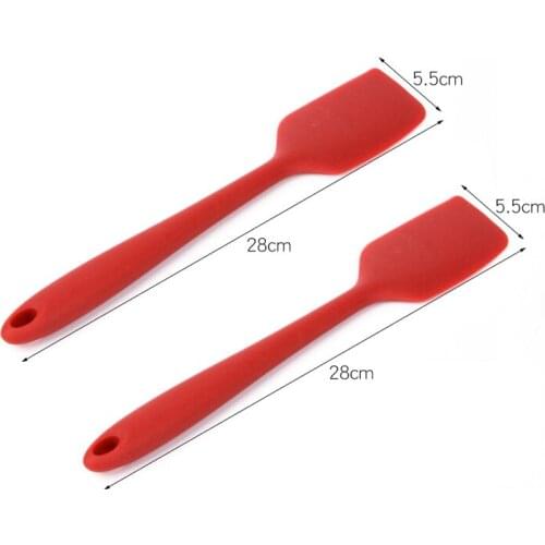 Food Grade Cookies Pastry Scraper 5.5 cm Non Stick Butter Cooking Silicone Spatula Set Cake Baking Spatula Baking Supplies