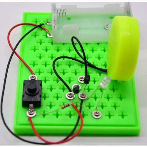 Factory whilesale interesting fun Fire alarm device DIY technology small invention puzzle assembly toy science popularization