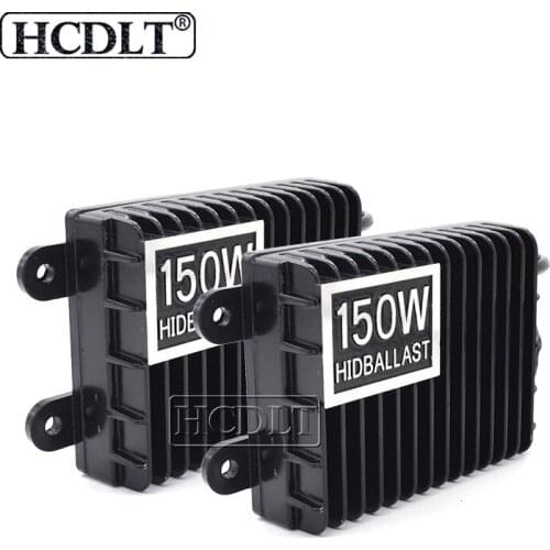 HCDLT 2PCS 12V High Power Xenon Ballast 150W HID Digital Replacement Ballast For 150W H1 H3 H7 9005 9006 H11 Auto Headlamp Kit