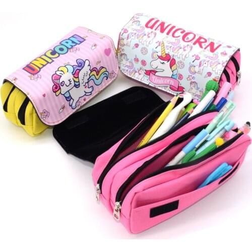Kawaii pencil case cute unicorn material escolar estuche trousse pencil cases school supplies stationery estojo escolar piorniki