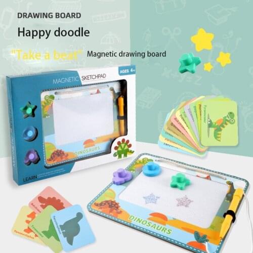 Magnet Drawing Board for Children Interactive Drawing Tablet with Stencils Creative Baby Learning Educational Toy Kids Gift