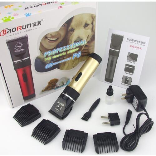 Rechargeable High Power Professional Electric Dog Hair Trimmer Cat Dog Hair Clipper Pet Low-Noise Hair Shaver Cutting Clipper