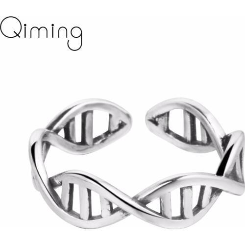 Science Chemistry Antique fashion Ring Women Molecule DNA Infinity Open Finger Adjustable Rings fashion Jewelry Birthday Gift