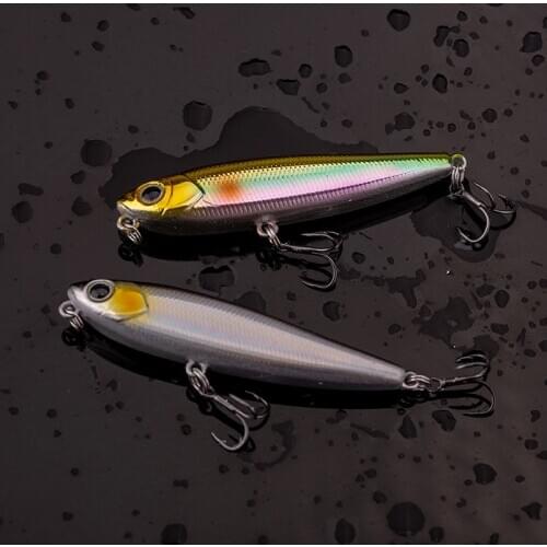 1PCS Small Fish Hard Fishing Lures Mini Floating Pencil Lure 55mm 3g Trout Perch Bait Rolling Fishing Bait