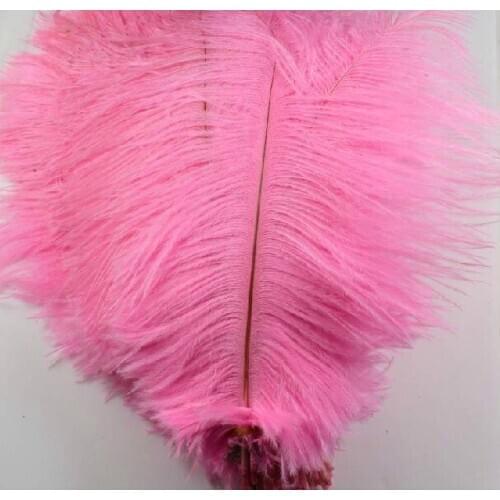 Pink Feathers! 50pcs/lot Pink Color Ostrich Feathers 20-25 cm/8-10Inch centerpiece of the wedding table
