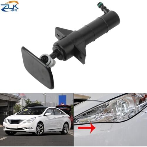 Headlight Cleaning Washer Nozzle Pump & Headlamp Water Sprayer Jet Cover Cap Lid For Hyundai I45 Sonata 8 YF 2010 2011 2012 2013