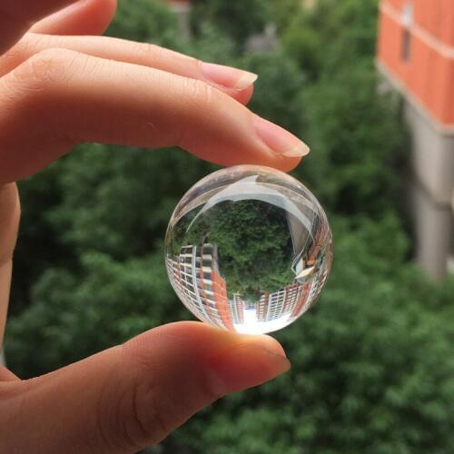 30mm White Clear Crystal Ball Glass Ball Globe Fengshui Miniature Oornaments For Gifts House Decoration Home Docor
