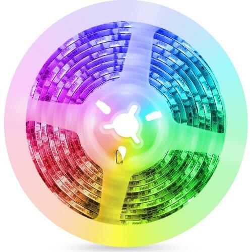 LED Strip Lights RGB 5050 RGB Smart WiFi Light Strip With Music Syncing App Controllable Night Light Luminous String For Home