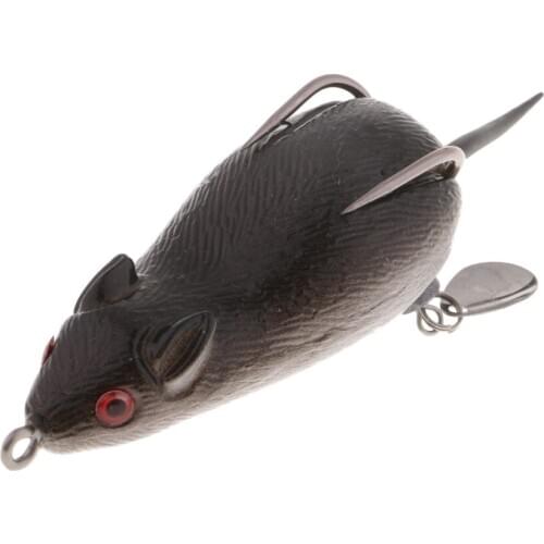 Topwater Frog Lure, Soft Fishing Lure Long Tail Mouse Artificial Frog Bait for Bass Pike Snakehead Fishing Baits for Fisherman