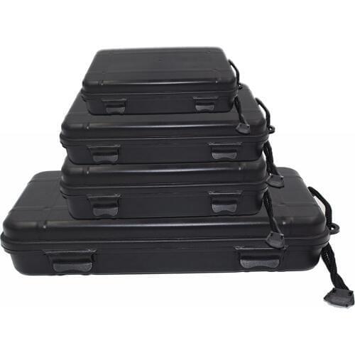 Z20 Universal Waterproof Anti Fall Black Plastic Storage Box Flashlight headlight Light Torch Lamp Charger Case Holder for gift