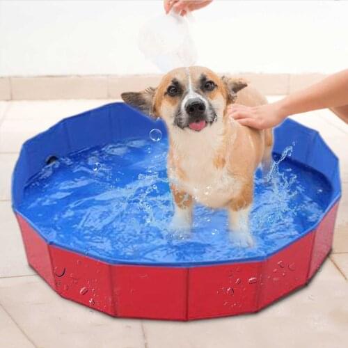Pet Bathtub Folding Swimming Pool Outdoor Portable Water Bathing Convenient Durable Collapsible Bathing Pool Cleaning Products