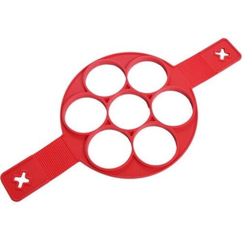 1Pcs Pancake Mould Silicone Non Stick Fantastic Egg Pancake Maker Ring Kitchen Baking Omelet Moulds Flip Cooker Egg Ring Mold