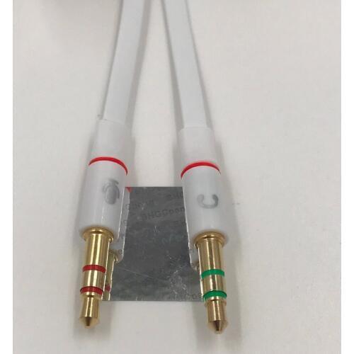 3.5mm to Mic+Headset Cable Classical Audio Extension Male to Dual Female Cable 3.5mm Y Splitter Stereo Flat Cable For Phone 1Pcs