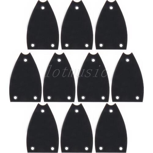 10pc High Quality Black Plastic Fish Style Electric Guitar Truss Rod Cover
