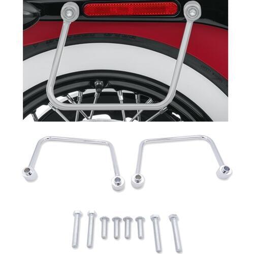 Chrome Saddlebag Supports for Harley Davidson 2018-2019 Softail FLSL and FXBB models