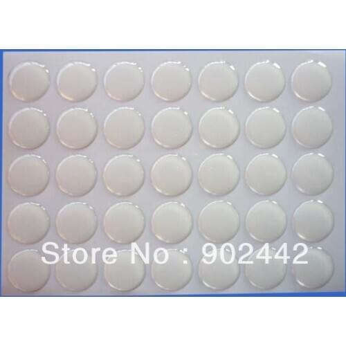 Free Shipping 2000 pcs/Lot 15 mm Clear Round Custom 3D Epoxy Sticker for DIY Bracelet Making