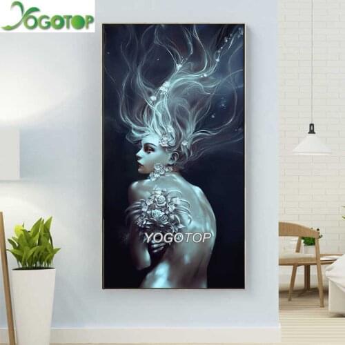 Large diy Diamond Painting sexy Beauty 5d Full Drill Square Round Mosaic Embroidery Rhinestone pictures room wallpaper YY1264