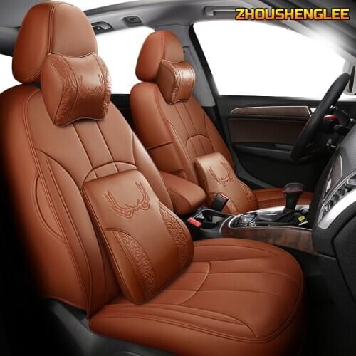 Custom Leather car seat cover For AUDI A4 A3 A6 Q3 Q5 Q7 A1 A5 A7 A8 TT R8 Automobiles Seat Covers cars seat protector