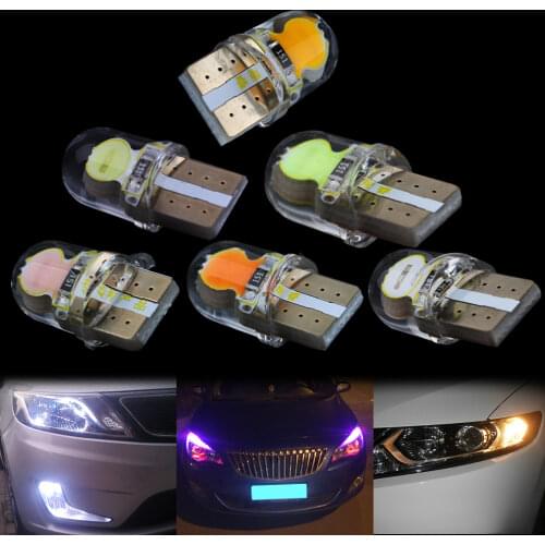 10Pcs Energ-saving Environmental Stable Performance 12V 3W 6 LED T10 LED Wide Lamp Set Direction Indicator Super Bright For Car